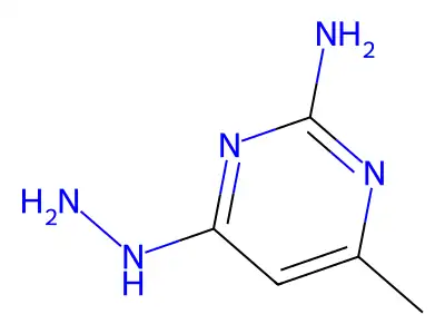 2-Amino-4-hydrazino-6-methylpyrimidine structure