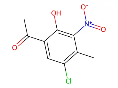 1-(5-Chloro-2-hydroxy-4-methyl-3-nitrophenyl)ethanone structure