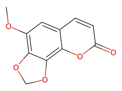6-Methoxy-7,8-methylenedioxycoumarin structure