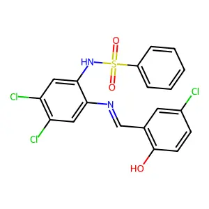 N-[4,5-dichloro-2-[(3-chloro-6-oxocyclohexa-2,4-dien-1-ylide structure