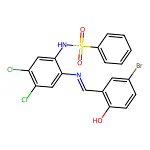 N-[2-[[(E)-(3-bromo-6-oxocyclohexa-2,4-dien-1-ylidene)methyl structure