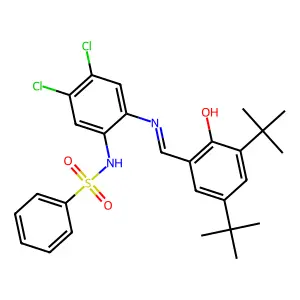N-[4,5-dichloro-2-[(3,5-ditert-butyl-6-oxocyclohexa-2,4-dien structure