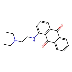9,10-Anthracenedione, 1-((2-(diethylamino)ethyl)amino)- structure