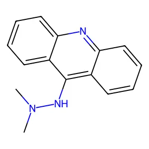Acridine, 9-(2,2-dimethylhydrazino)- structure