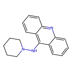 Acridine, 9-(piperidinoamino)- structure
