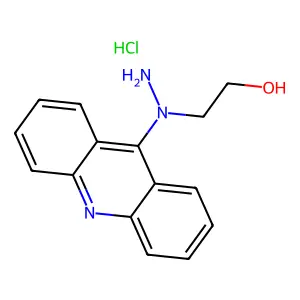 Ethanol, 2-(1-(9-acridinyl)hydrazino)-, monohydrochloride structure