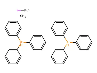 Carbanide;iodoplatinum(1+);bis(triphenylphosphanium) structure