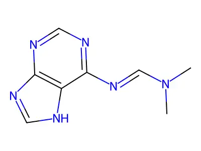 N,N-dimethyl-N'-(7H-purin-6-yl)methanimidamide structure