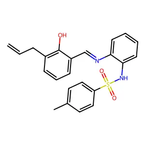 N-(2-(3-allyl-2-hydroxybenzylideneamino)phenyl)-4-methylbenzenesulfonamide structure