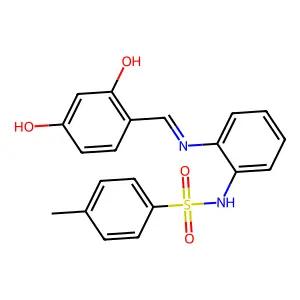 N-[2-[(2-hydroxy-4-oxocyclohexa-2,5-dien-1-ylidene)methylami structure