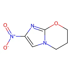 2-nitro-6,7-dihydro-5H-imidazo[2,1-b][1,3]oxazine structure