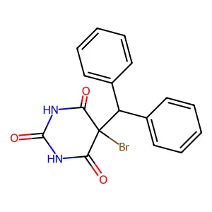 5-Benzhydryl-5-bromo-1,3-diazinane-2,4,6-trione structure