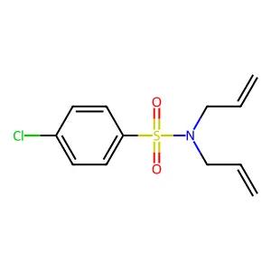 4-chloro-N,N-bis(prop-2-enyl)benzenesulfonamide structure