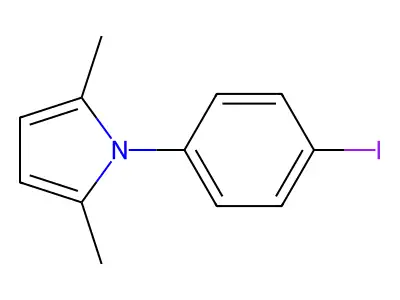 1-(4-iodophenyl)-2,5-dimethyl-1H-pyrrole structure