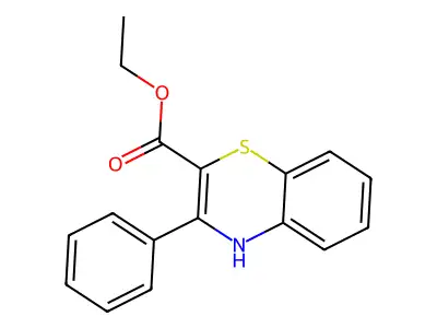 ethyl 3-phenyl-4H-1,4-benzothiazine-2-carboxylate structure