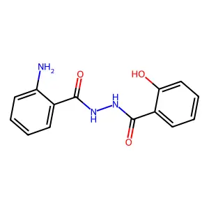 Salicylic acid, (o-aminobenzoyl)hydrazide structure
