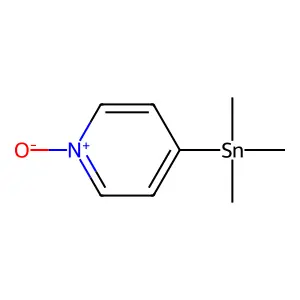 4-(三甲基锡烷基)吡啶1-氧化物 structure