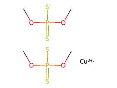 Bis(dimethyl dithiophosphato)copper structure