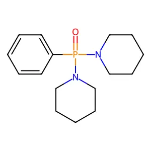 Phosphine oxide, dipiperidinophenyl- structure