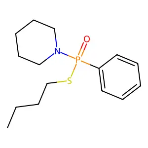 1-[Butylsulfanyl(phenyl)phosphoryl]piperidine structure