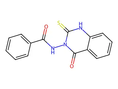 N-(4-oxo-2-sulfanylidene-1H-quinazolin-3-yl)benzamide structure