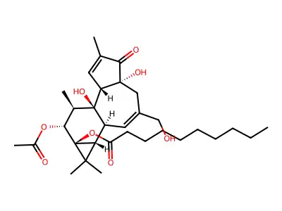 12-O-acetylphorbol-13-decanoate structure