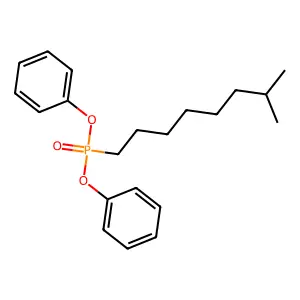 Diphenyl (7-methyloctyl)phosphonate structure