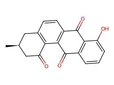 Ochromycinone structure