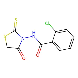 Benzamide, 2-chloro-N-(4-oxo-2-thioxo-3-thiazolidinyl)- structure