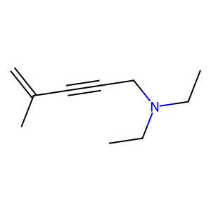 N,N-diethyl-4-methylpent-4-en-2-yn-1-amine structure