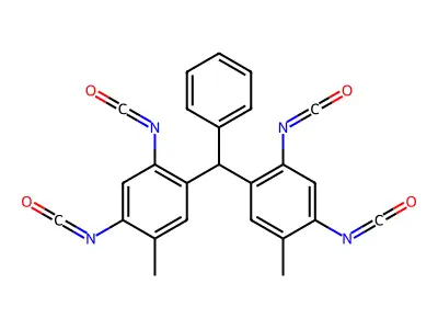 4,4'-Benzylidenebis(6-methyl-m-phenylene) tetraisocyanate structure