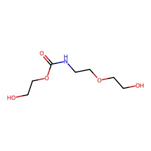 Carbamic acid, N-(2-(2-hydroxyethoxy)ethyl)-, 2-hydroxyethyl ester structure