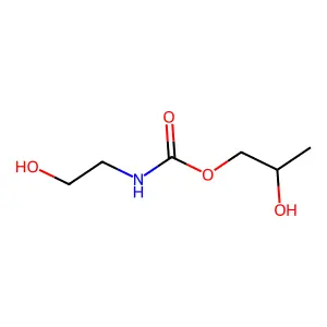 Carbamic acid, N-(2-hydroxyethyl)-, 2-hydroxypropyl ester structure