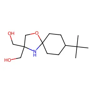 [8-Tert-butyl-3-(hydroxymethyl)-1-oxa-4-azaspiro[4.5]decan-3-YL]methanol structure