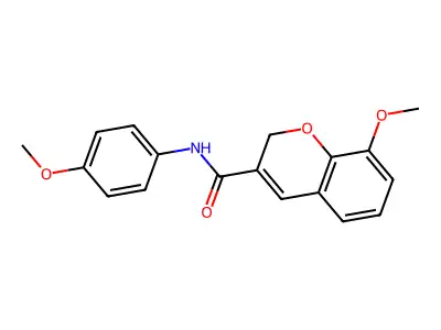 8-methoxy-N-(4-methoxyphenyl)-2H-chromene-3-carboxamide structure