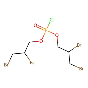 双(2,3-二溴丙基)氯磷酸酯 structure