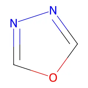 1,3,4-𫫇二唑 structure