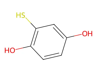 4-Hydroxy-5-sulfanylcyclohexa-2,4-dien-1-one structure