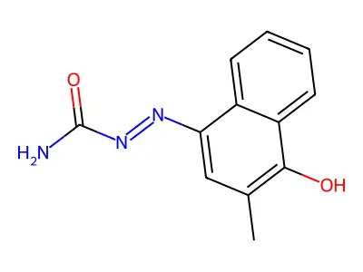 (2E)-2-(3-Methyl-4-oxonaphthalen-1(4H)-ylidene)hydrazine-1-carboxamide structure