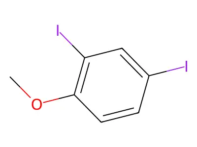 2,4-Diiodoanisole structure