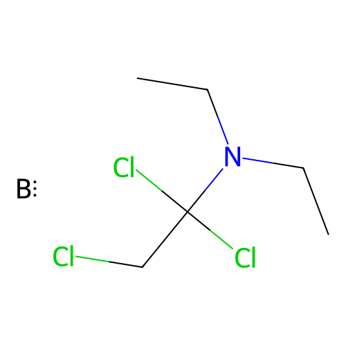 Trichloro(triethylamine)boron structure