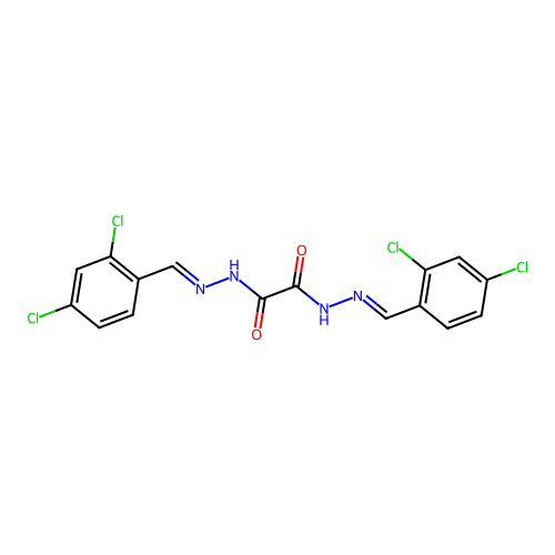 Oxalic bis(2,4-dichlorobenzylidenehydrazide) structure