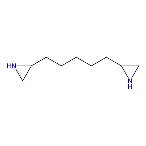 2,2'-Pentane-1,5-diyldiaziridine structure