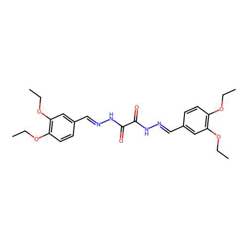 N'(1),N'(2)-Bis(3,4-diethoxybenzylidene)ethanedihydrazide structure