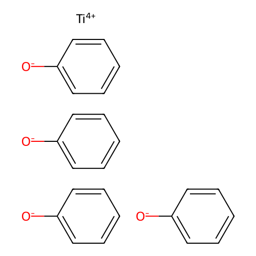 Titanium tetra(phenolate) structure