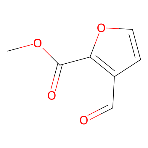 Methyl 3-formylfuran-2-carboxylate structure