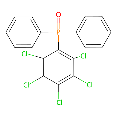 Diphenyl(pentachlorophenyl)phosphine oxide structure