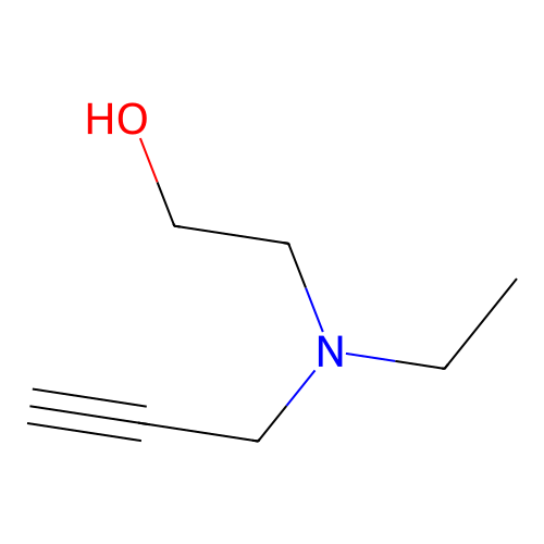 2-(Ethyl-2-propyn-1-ylamino)ethanol structure