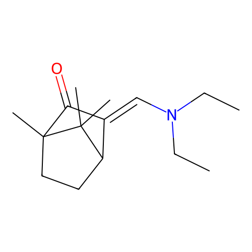 3-(Diethylaminomethylidene)-1,7,7-trimethylbicyclo[2.2.1]heptan-2-one structure