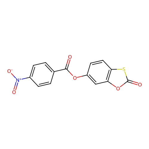 2-Oxo-1,3-benzoxathiol-6-yl 4-nitrobenzoate structure
